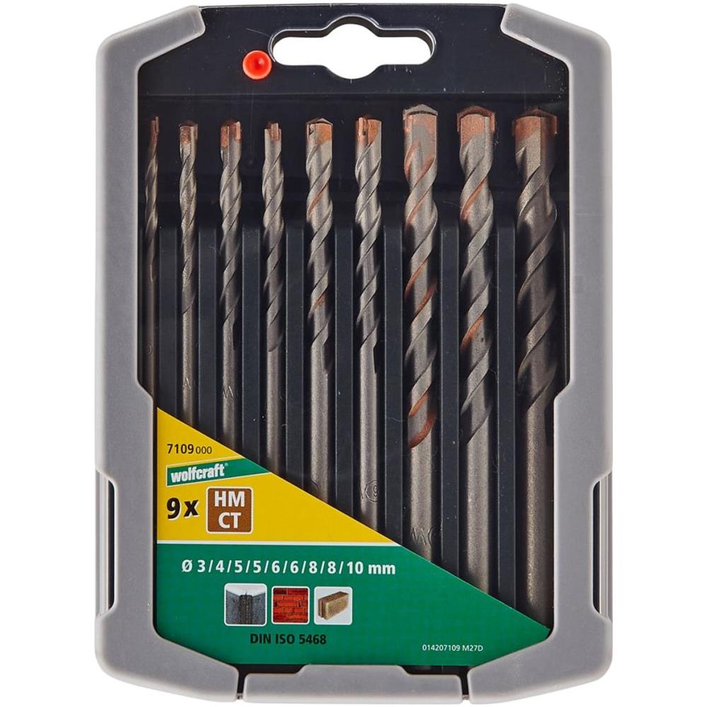 Set Punte da Trapano per Calcestruzzo 9 pz 3-10 mm 7109000 - Foto 3