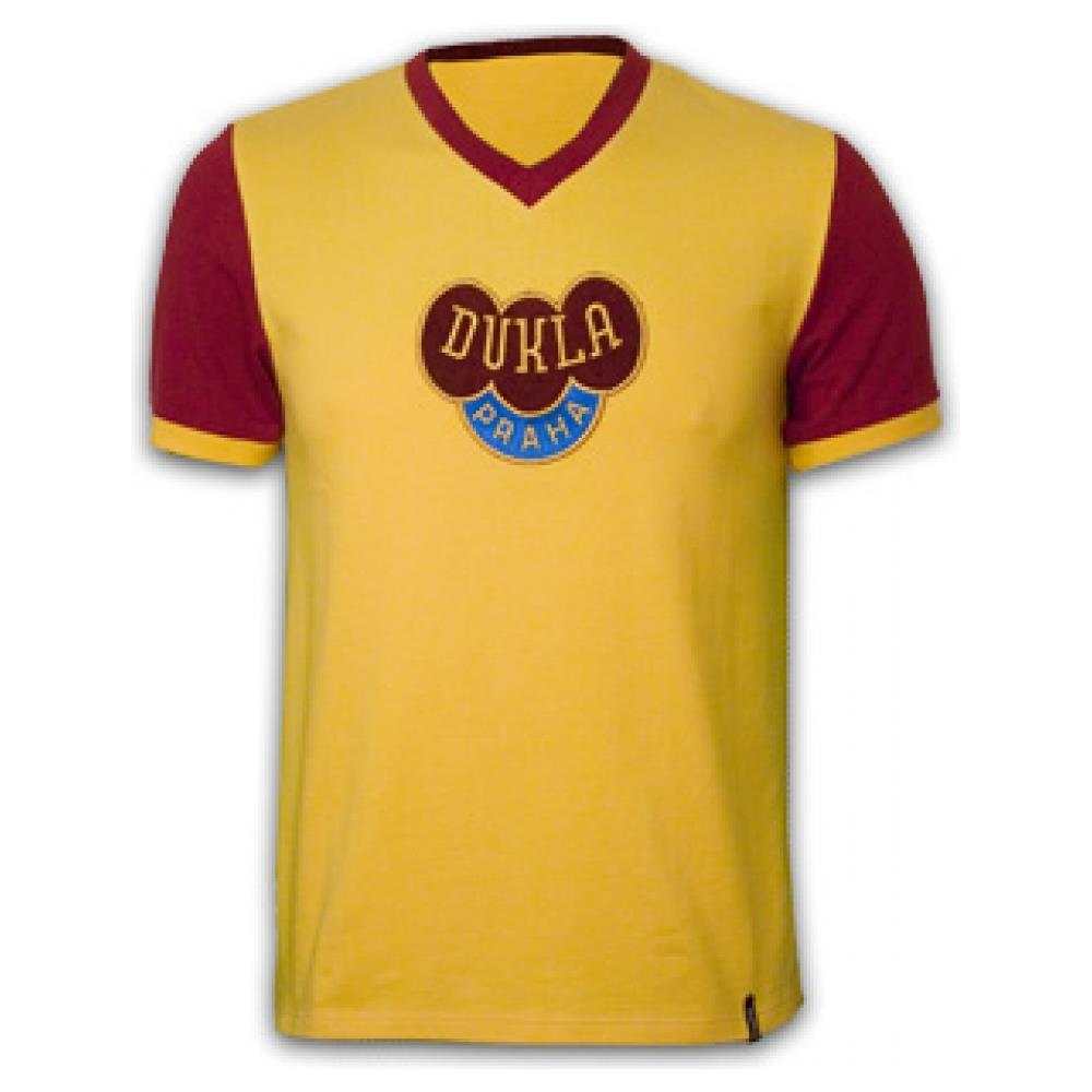 Dukla Prague Away 1960's Short Sleeve Retro Shirt 100% Cotton - XL Adulto - Foto 1