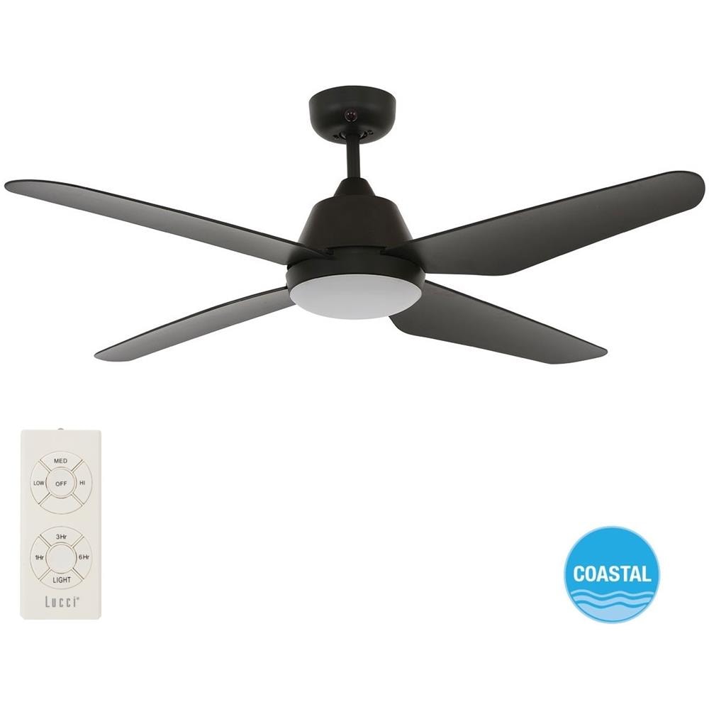 Ventilatore 4 Pale Nero Con Luce Led - Foto 2