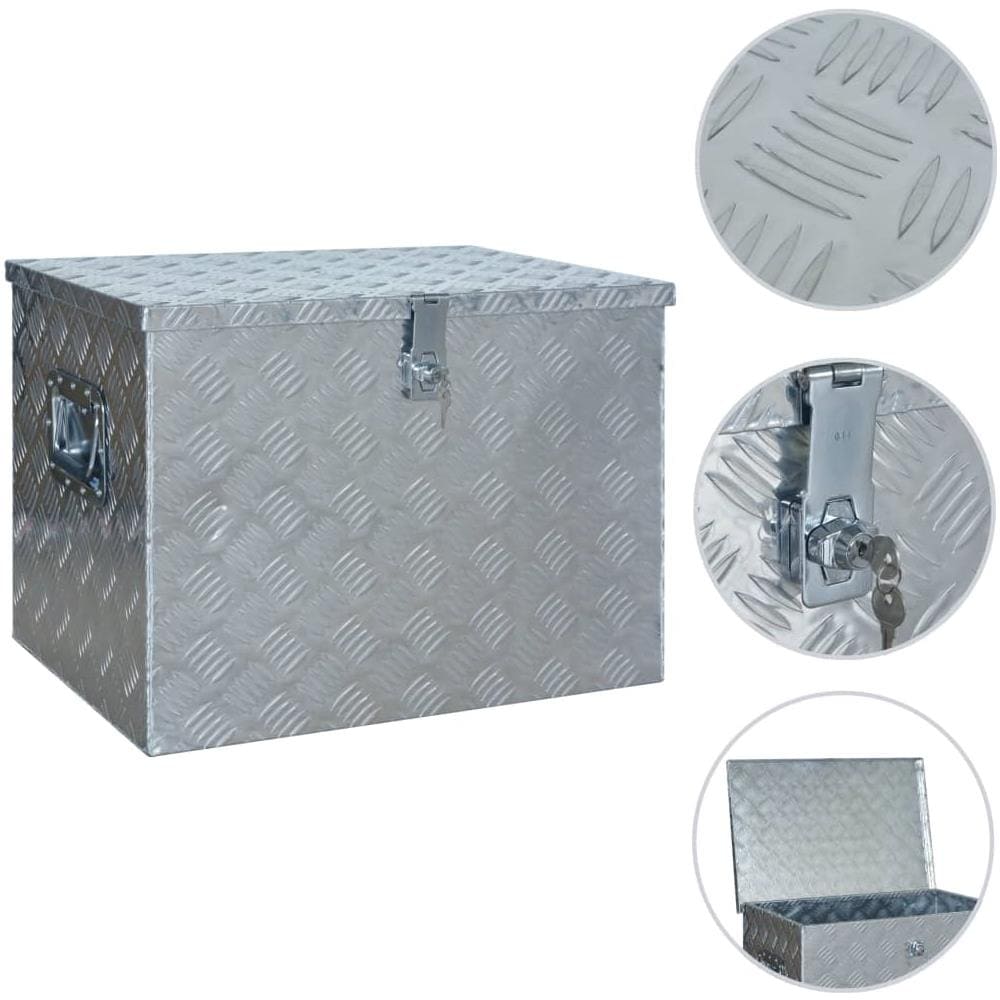 Scatola In Alluminio 610x430x455 Mm Argento - Foto 1