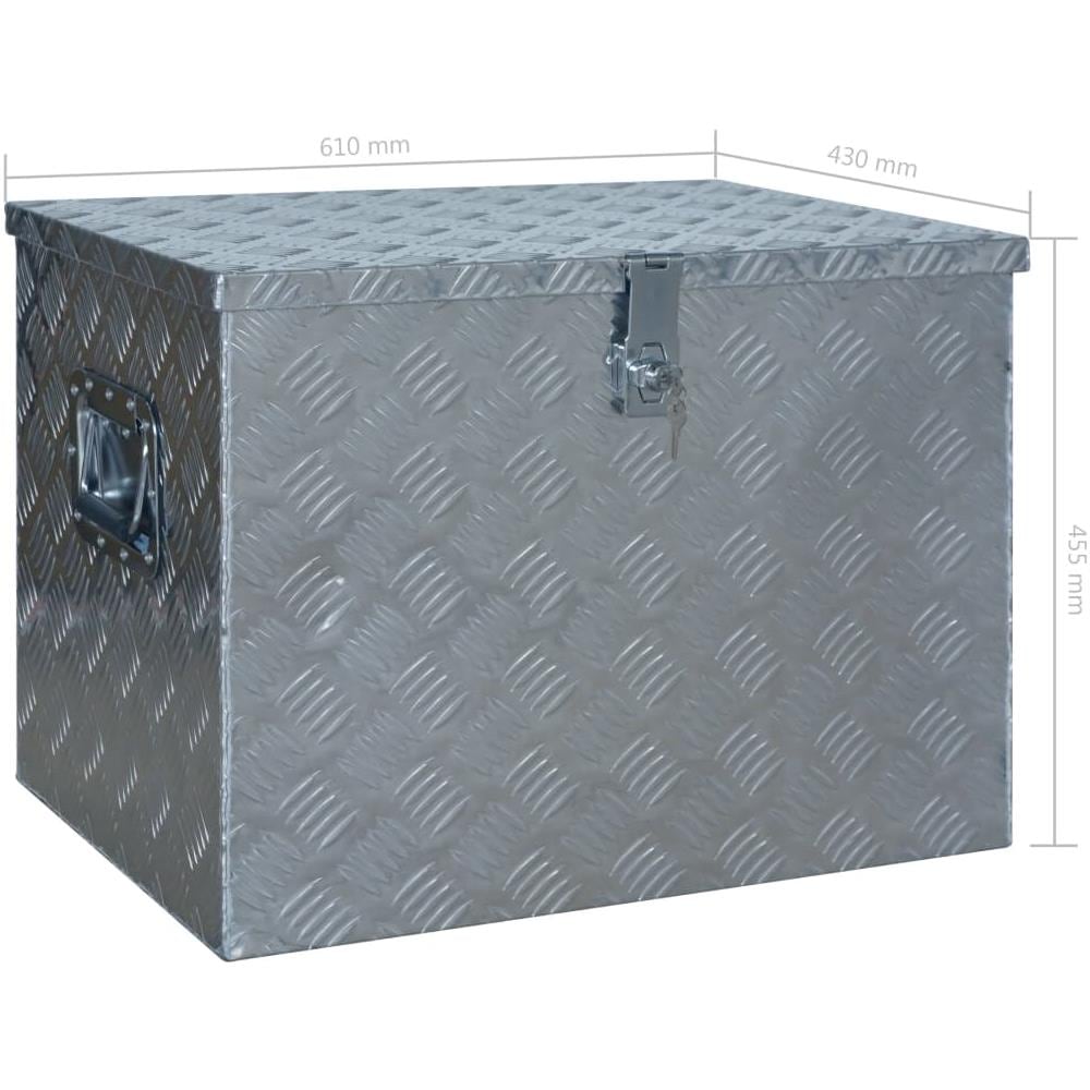 Scatola In Alluminio 610x430x455 Mm Argento - Foto 8