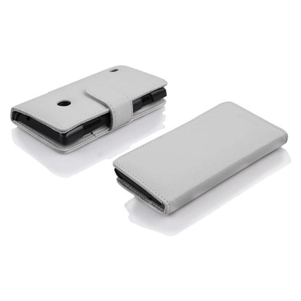 Cadorabo Custodia Compatibile Con Htc Desire 300 In Magnesio Bianco - Coperchio Protettivo In Ecopelle Testurizzata E Tasca Per Carte Di Credito - Foto 3