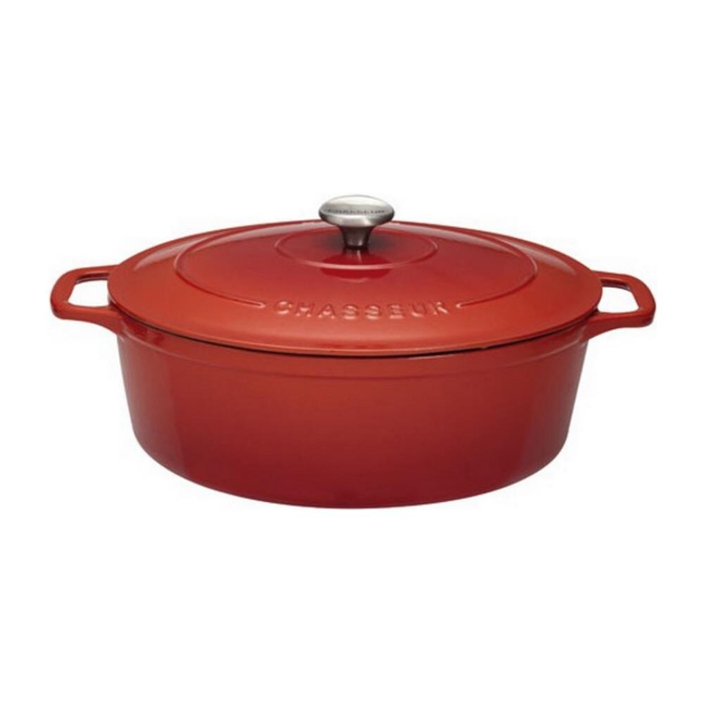 casseruola 29cm ovale rosso, ghisa 5,0l - Foto 1