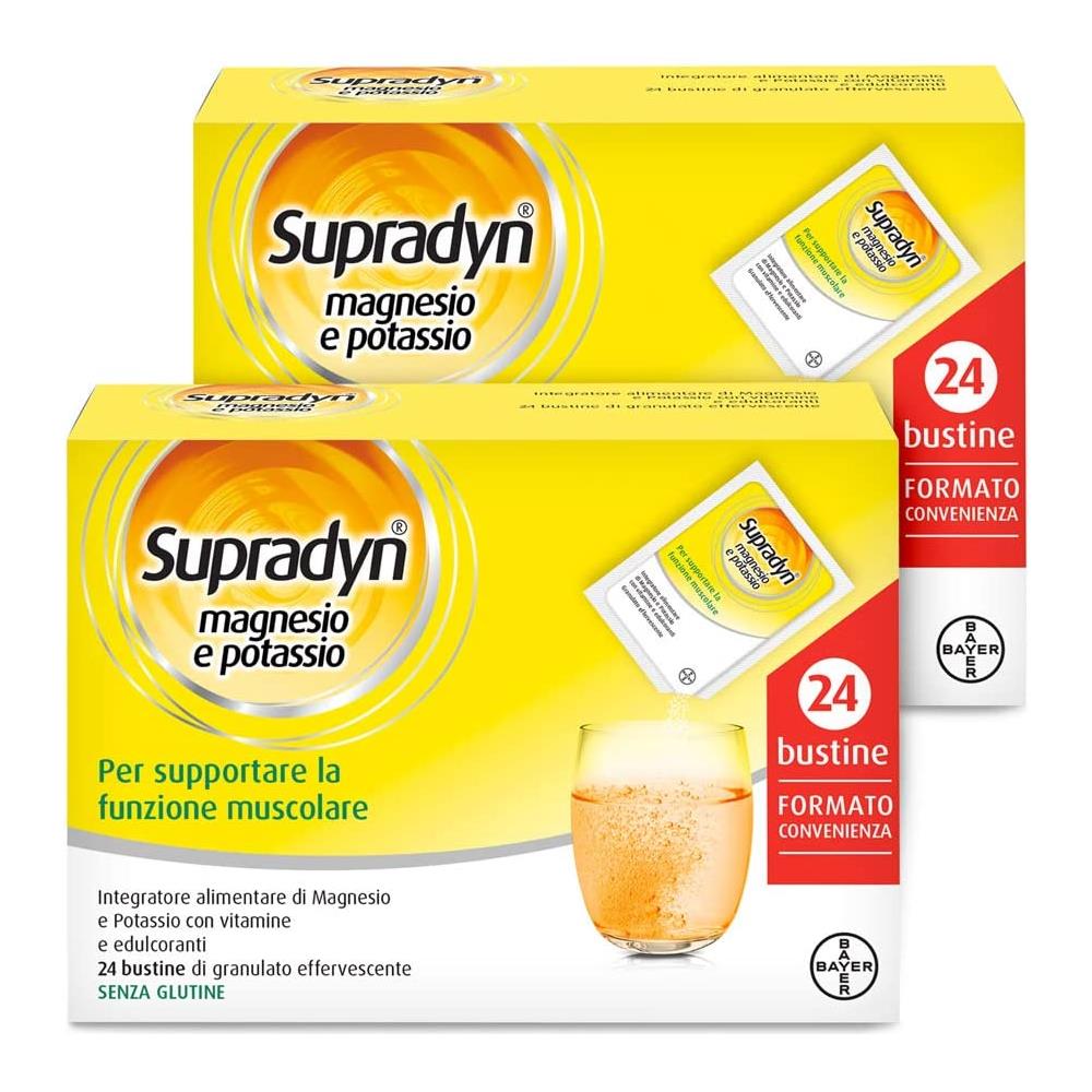 Integratore Multivitaminico Magnesio E Potassio Con 5 Vitamine Per Afa 24 Bustine 200 Ml - Foto 2