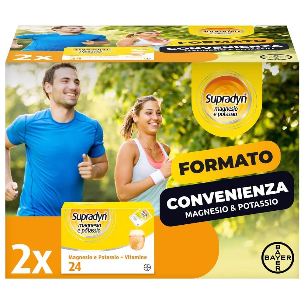 Integratore Multivitaminico Magnesio E Potassio Con 5 Vitamine Per Afa 24 Bustine 200 Ml - Foto 1