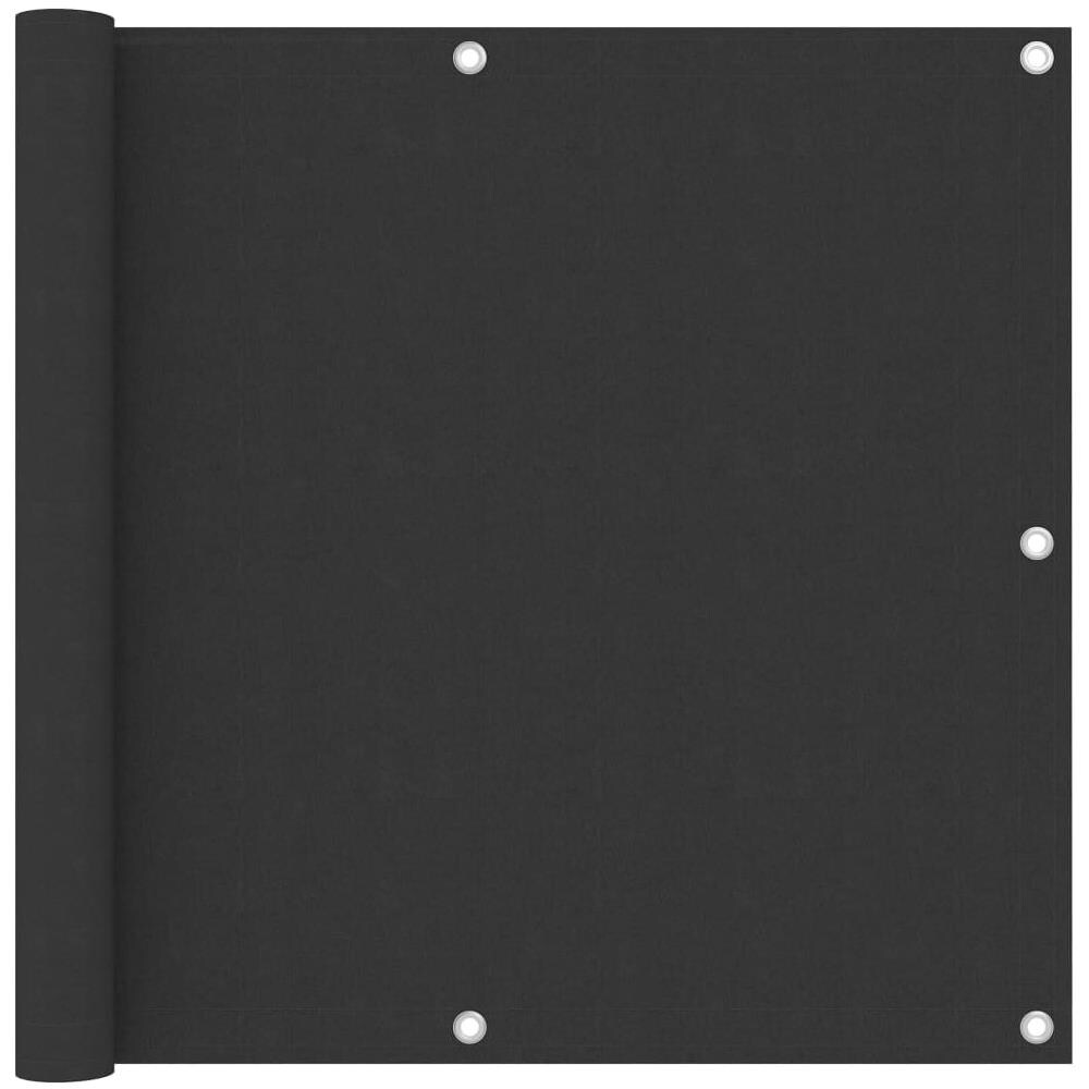 Paravento da Balcone Antracite 90x500 cm in Tessuto Oxford - Foto 1