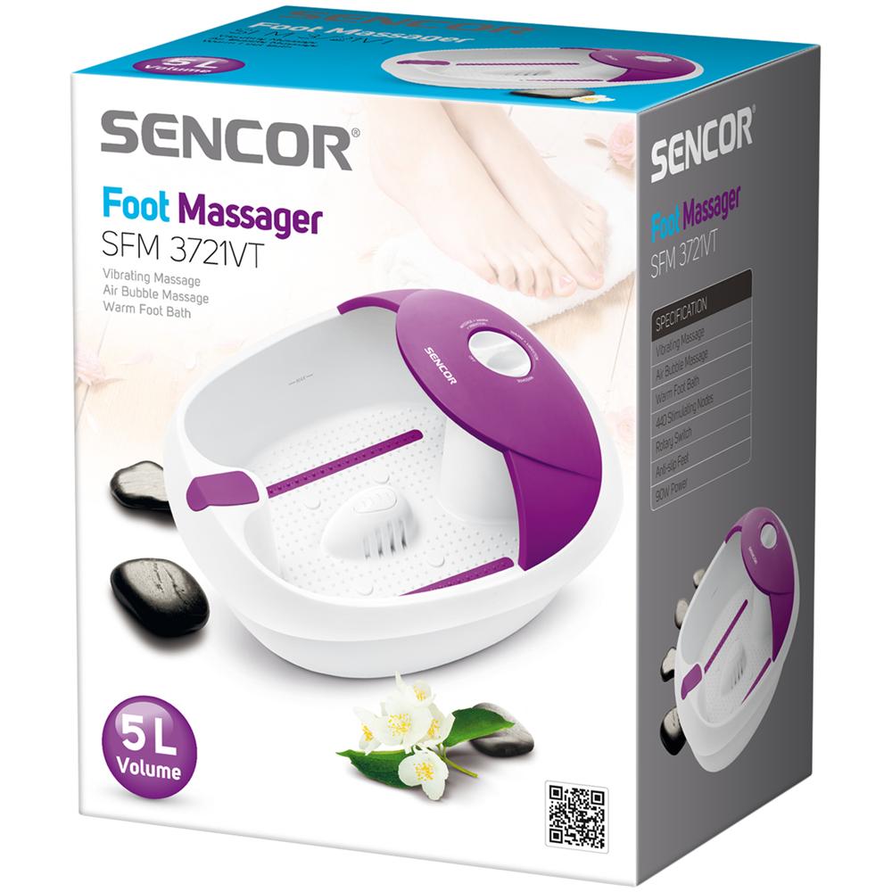 Vasca Idromassaggi per Piedi Potenza 90 W Colore Bianco / Viola - Foto 1
