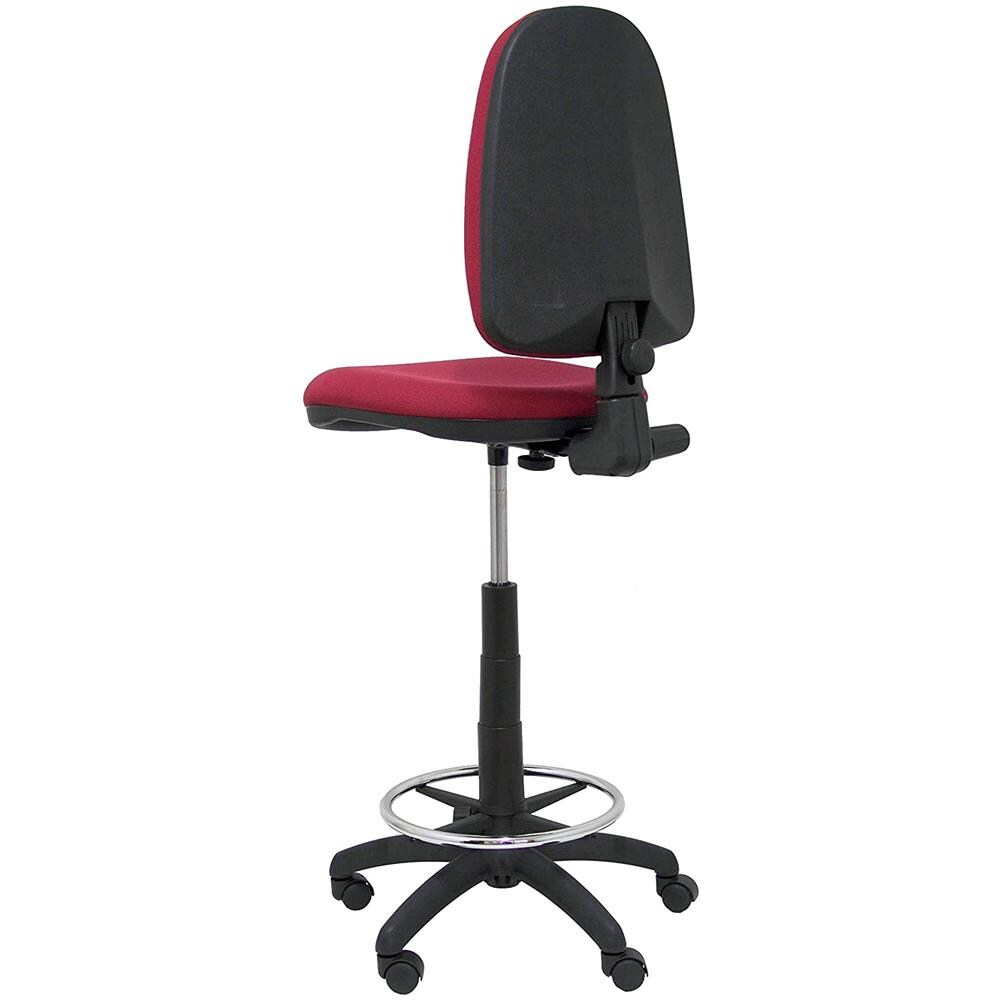 T04cp Sgabello Ergonomico, Altezza Regolabile E Anello Poggiapiedi Granata - Foto 2
