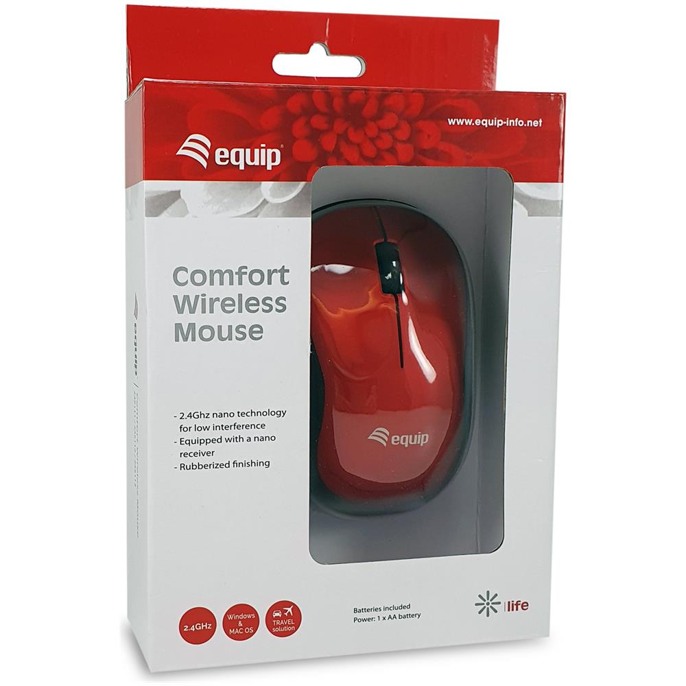 Confort Mouse Wireless Red - Foto 4