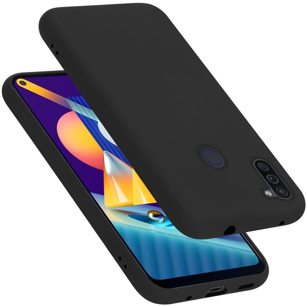 Custodia Compatibile Con Samsung Galaxy A11 / M11 In Liquid Nero - Coperchio Protettivo In Silicone Tpu Flessibile - Foto 1