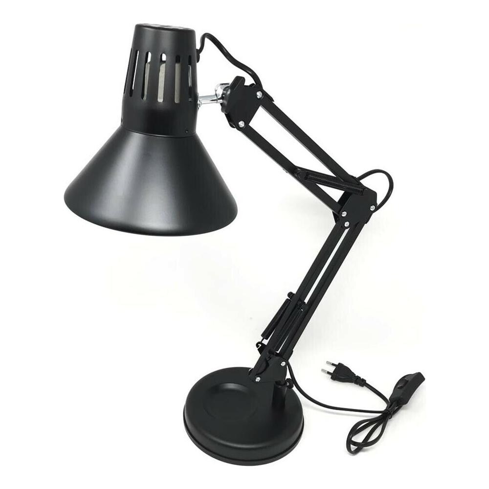 Lumetto Lume Da Scrivania Braccio Snodabile Morsetto Lampada Colore Nero - Foto 1