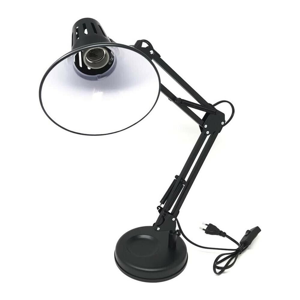 Lumetto Lume Da Scrivania Braccio Snodabile Morsetto Lampada Colore Nero - Foto 2