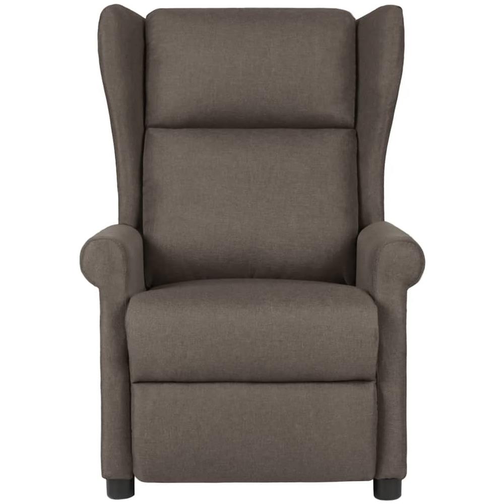 Poltrona Massaggiante Reclinabile Marrone In Tessuto - Foto 3