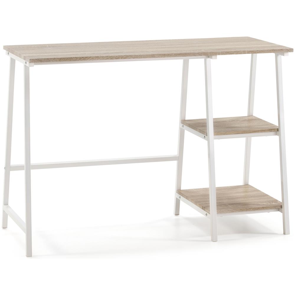 Scrivania Lisboa Bianco, Stile Nordico, 105 X 47 X 75 Cm - Foto 1