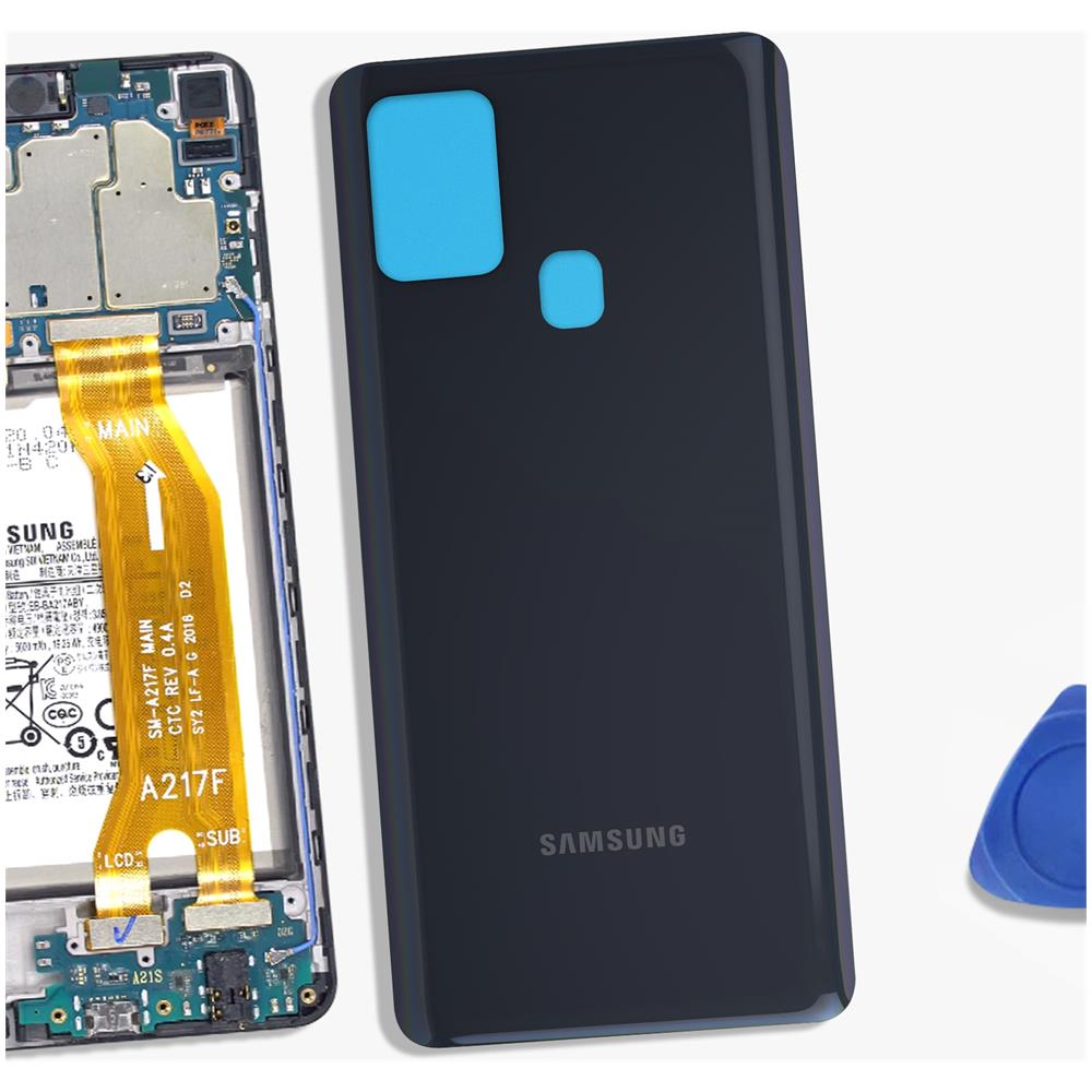 Copribatteria Di Ricambio Per Samsung Galaxy A21s Compatibile Al 100% Nero - Foto 2