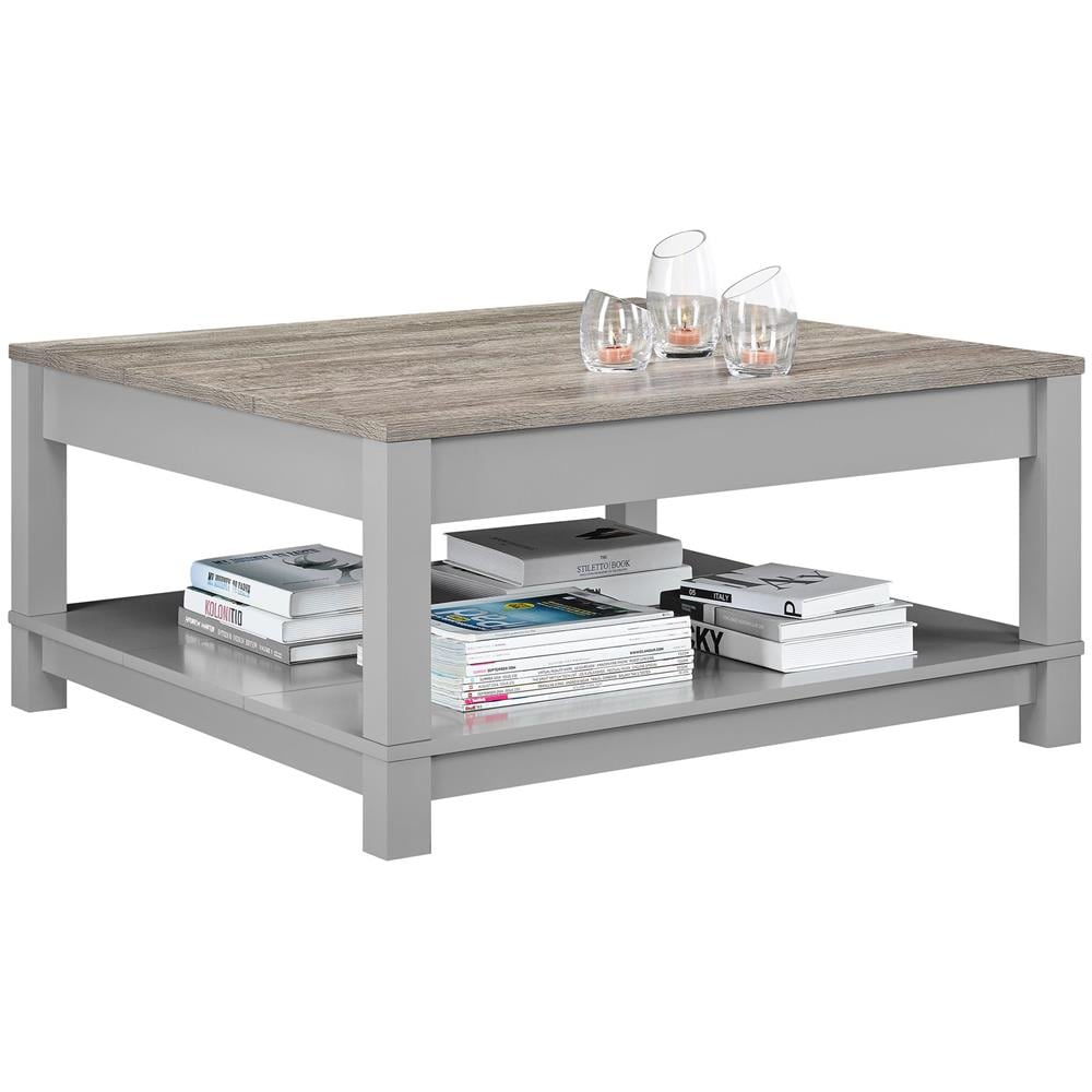 Carver Tavolino Con 1 Ripiano In Mdf Grigio - Foto 2