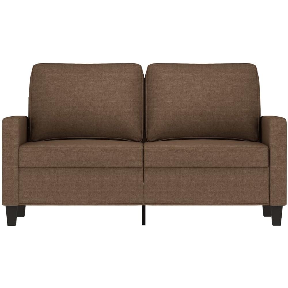 Divano A 2 Posti Marrone 120 Cm In Tessuto - Foto 3