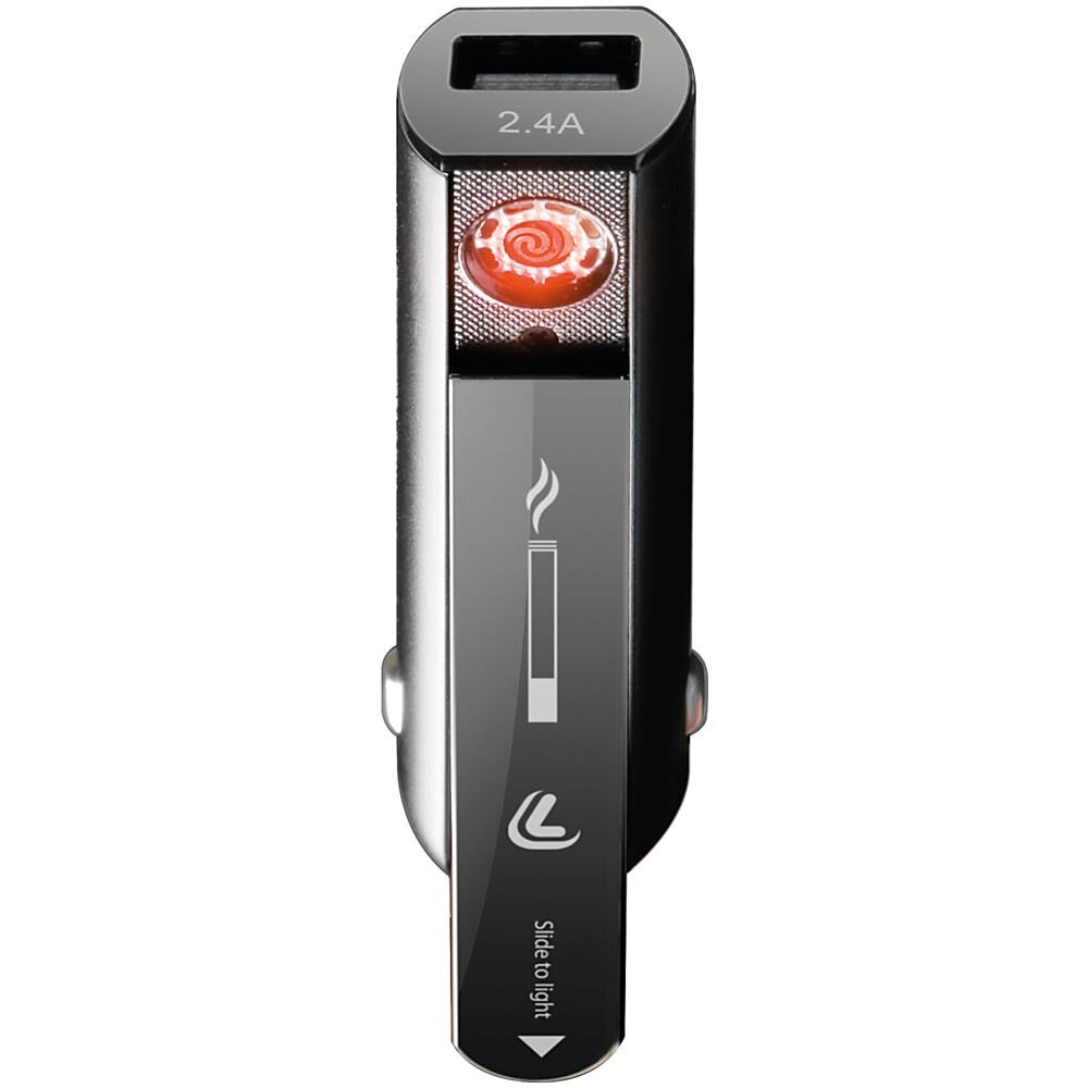 Plasma Usb, Caricabatteria 1 Porta Usb Con Accendino Elettrico Integrato - Fast Charge - 2100 Ma - 12/24v - Foto 3