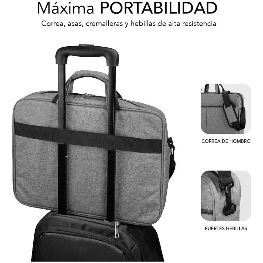 SUB-LB-3ELB010 borsa per laptop 39,6 cm (15.6") Borsa con caricamento dall'alto Grigio - Foto 3