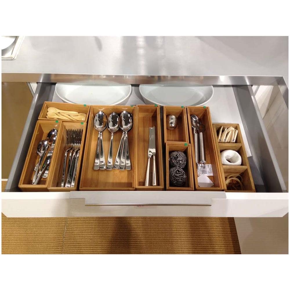 Osaka Organizer Contenitore Portaoggetti In Bambù - Xl - Foto 2