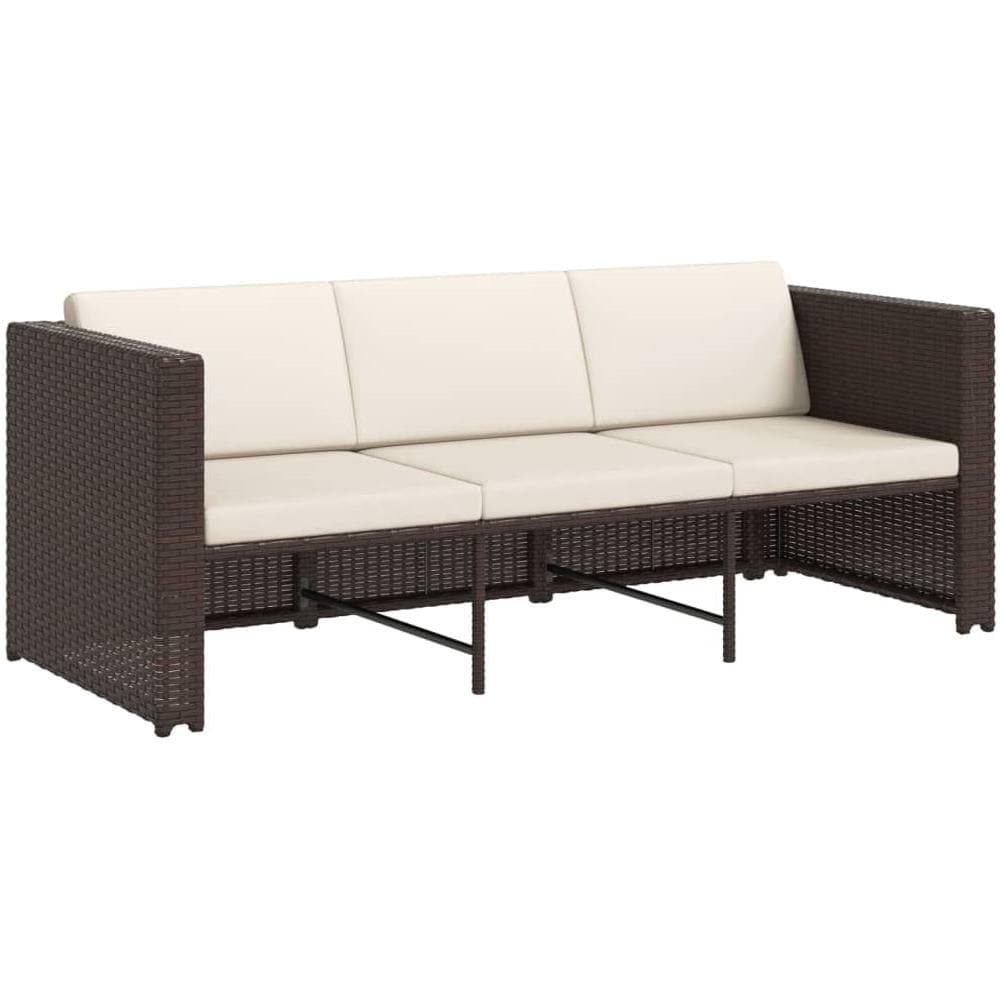 Set Divani Da Giardino 12 Pz In Polirattan Modulare Marrone - Foto 2