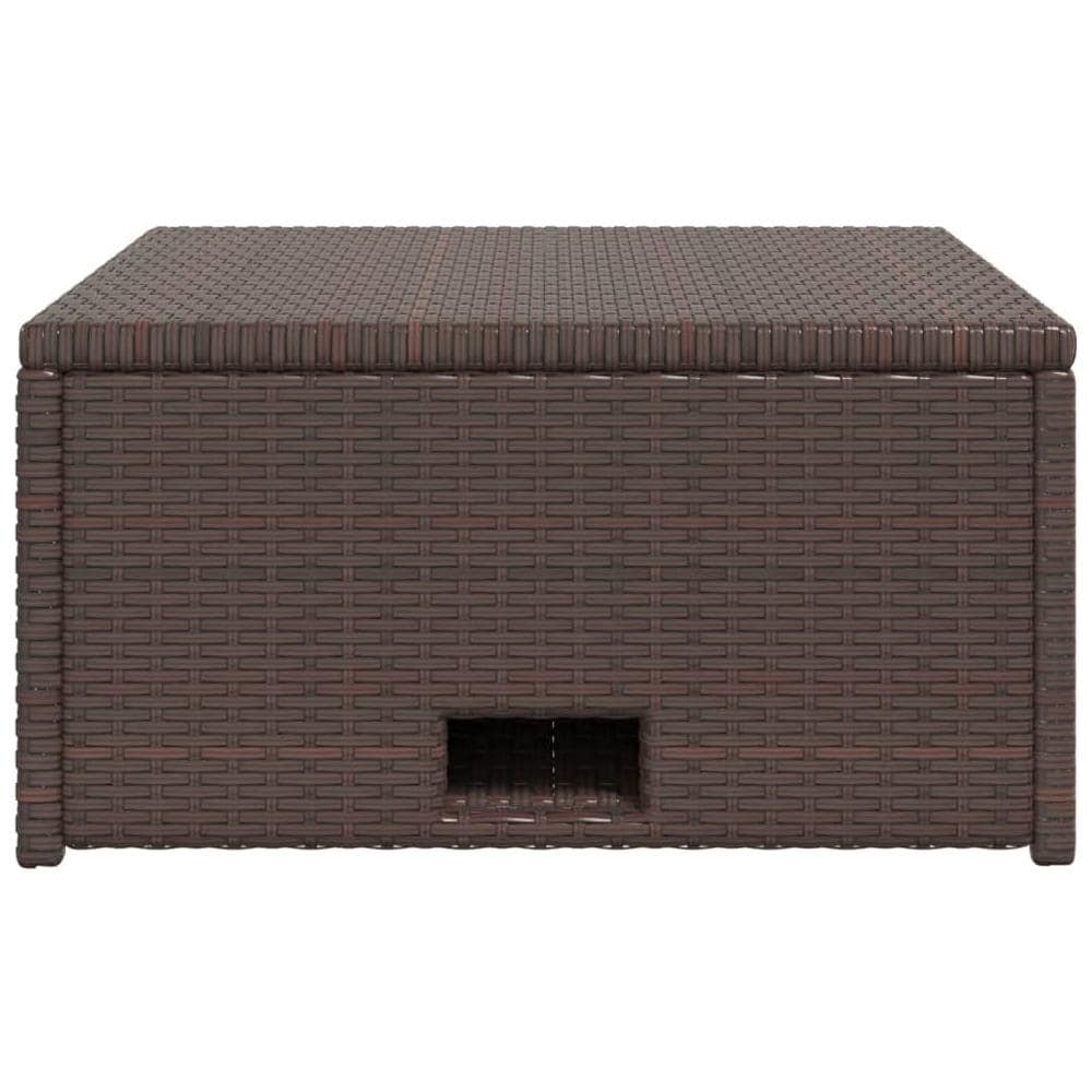 Set Divani Da Giardino 12 Pz In Polirattan Modulare Marrone - Foto 10