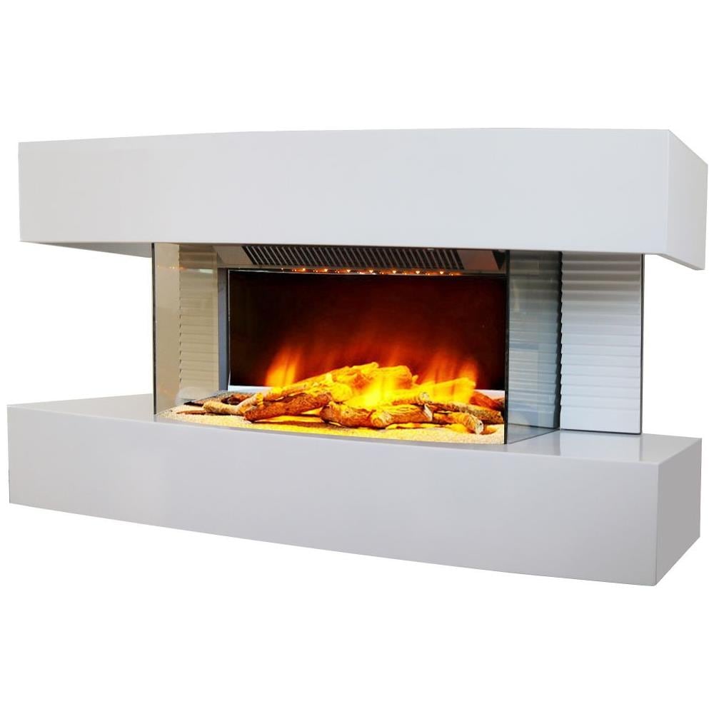 Chemin Arte 185 Caminetto Da Pavimento Con Potenza 2000w A Led, Bianco - Foto 1