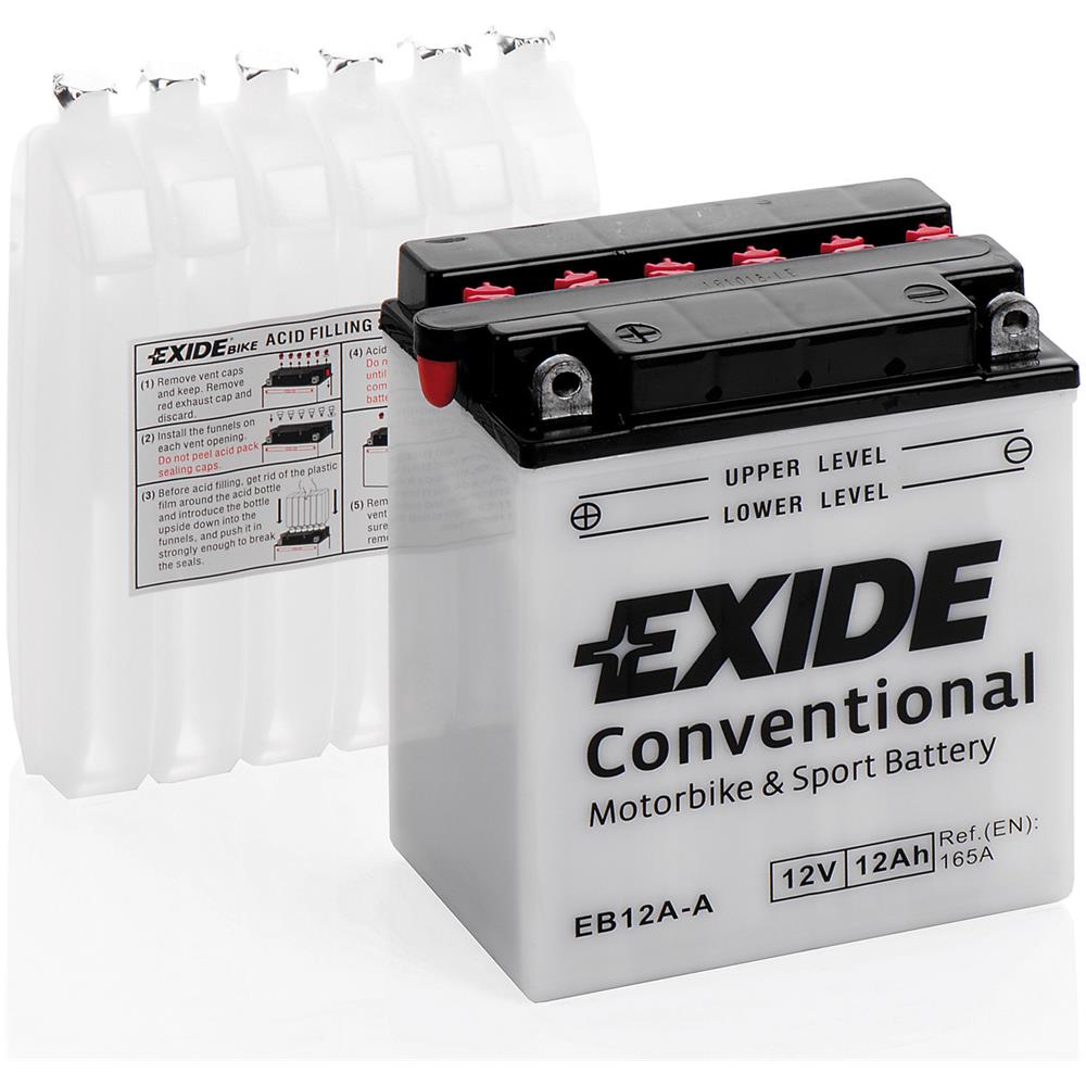 Exeb12aa Batteria 12v Bike Conventional 12 Ah 165 A - Foto 1