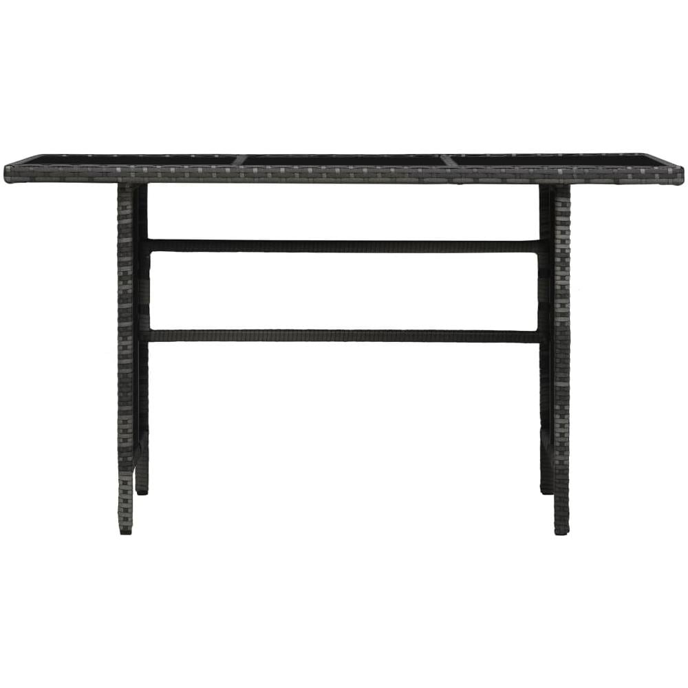 Set Divani Da Giardino 3 Pz Con Cuscini In Polyrattan Grigio - Foto 8