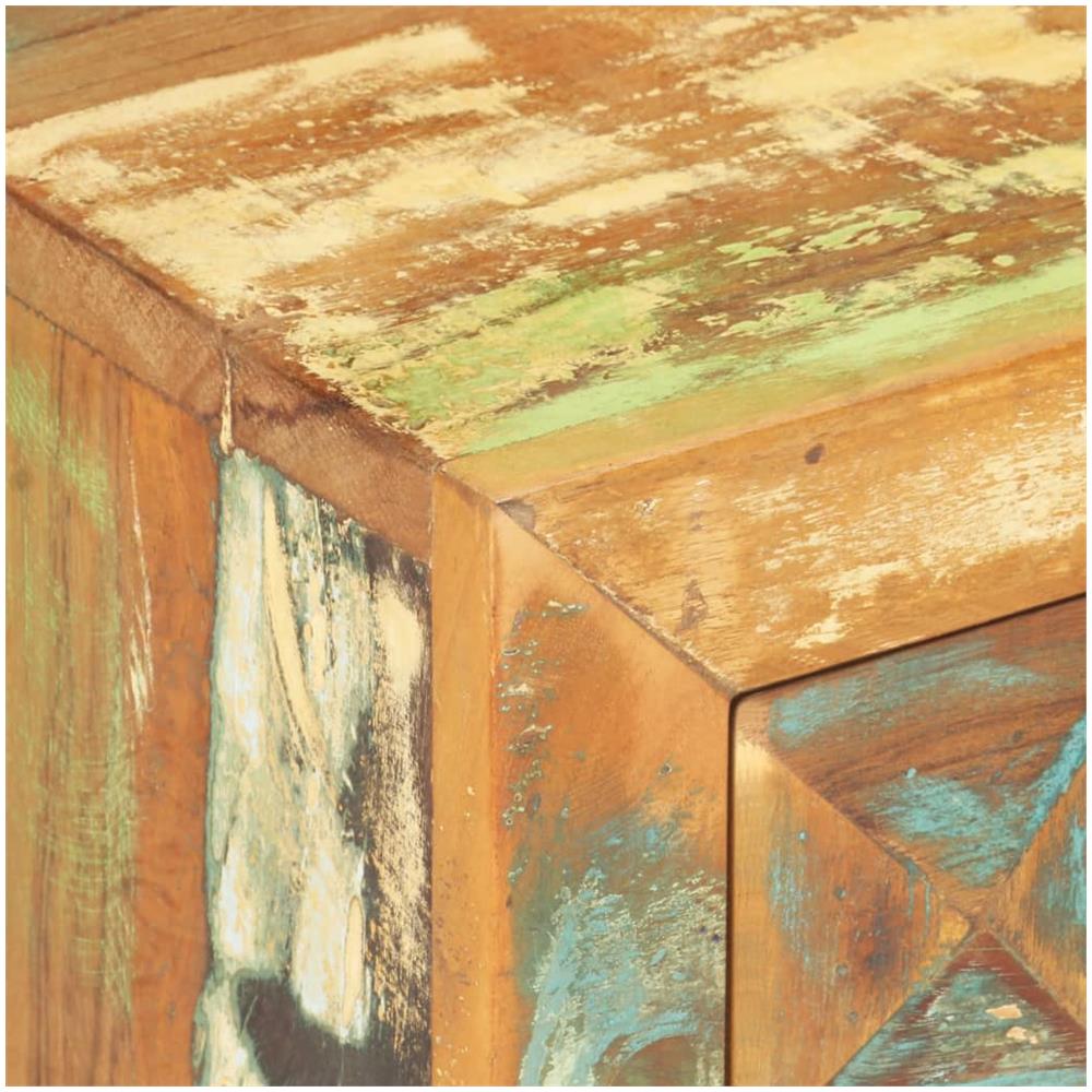 Comodino 40x30x50 Cm In Legno Massello Di Recupero - Foto 3