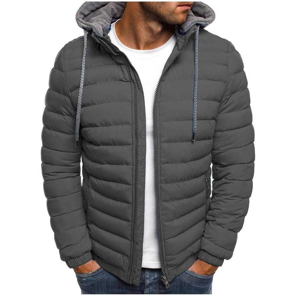 SLOWMOOSE - Abbigliamento Invernale Caldo Uomo Abbigliamento Streetwear  Cappotto Invernale [ grigio / S] - ePRICE