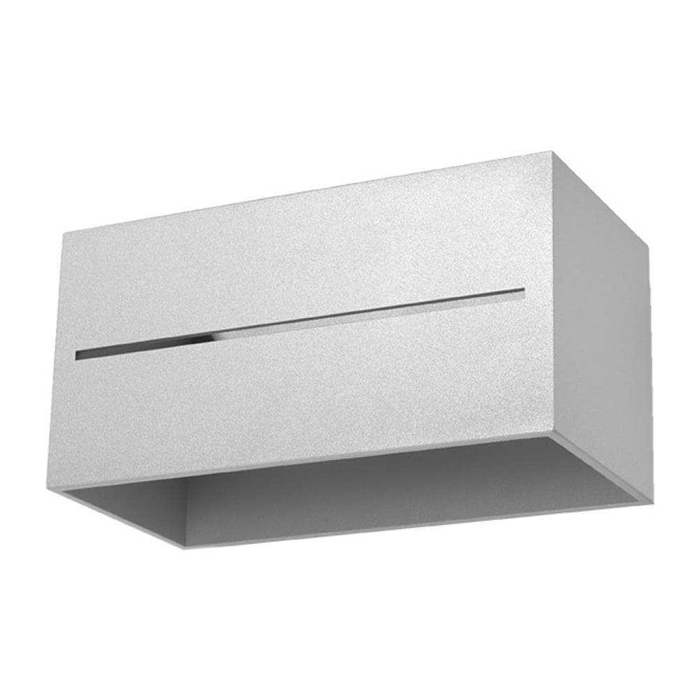 2 Light Up Down Flush Applique Da Parete Grigio - Foto 2