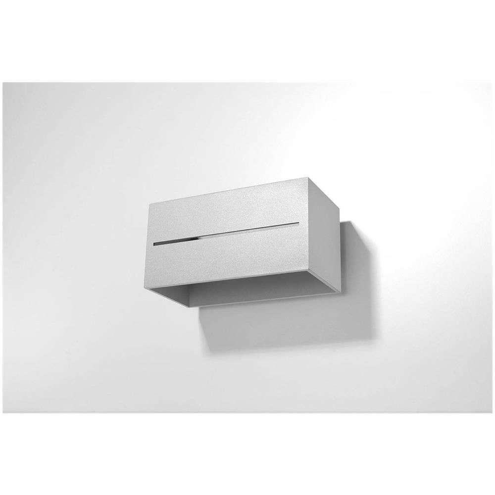 2 Light Up Down Flush Applique Da Parete Grigio - Foto 1