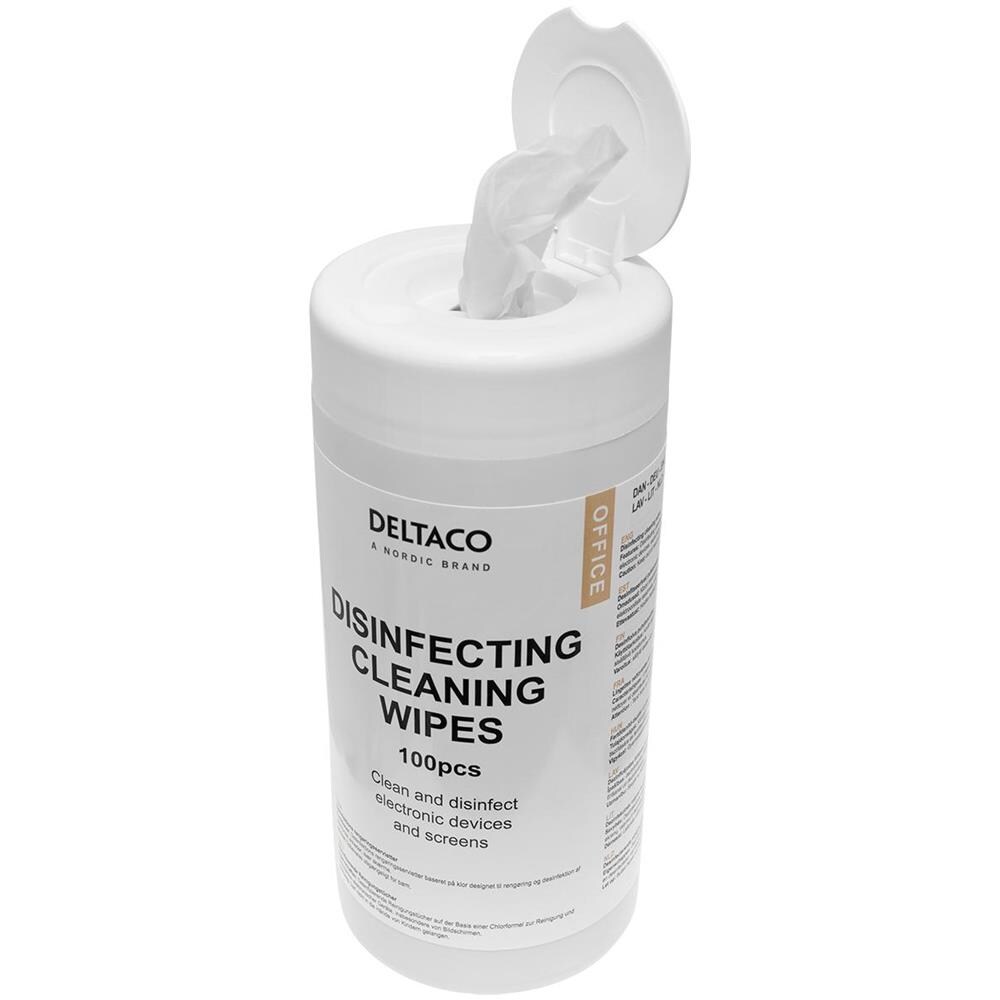 Office Salviette Disinfettanti Per La Pulizia, Tubo Da 100 Pezzi - Foto 1