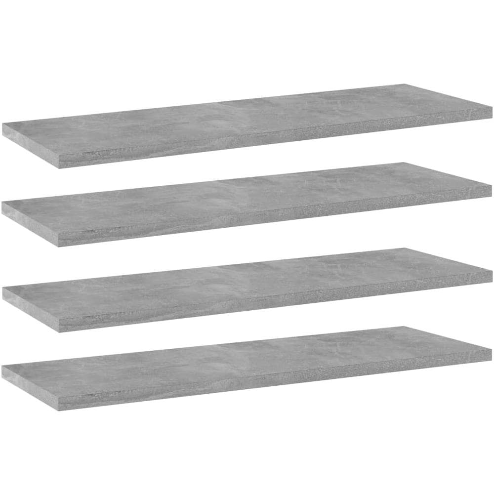 Ripiani per Libreria 4pz Grigio Cemento 60x20x1,5cm Multistrato - Foto 1