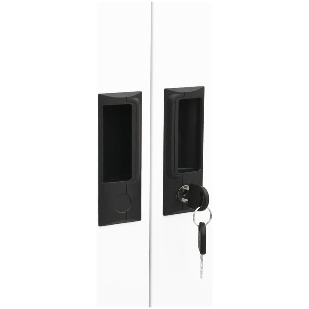 Armadio Per Ufficio Bianco 90x40x180 Cm In Acciaio - Foto 2
