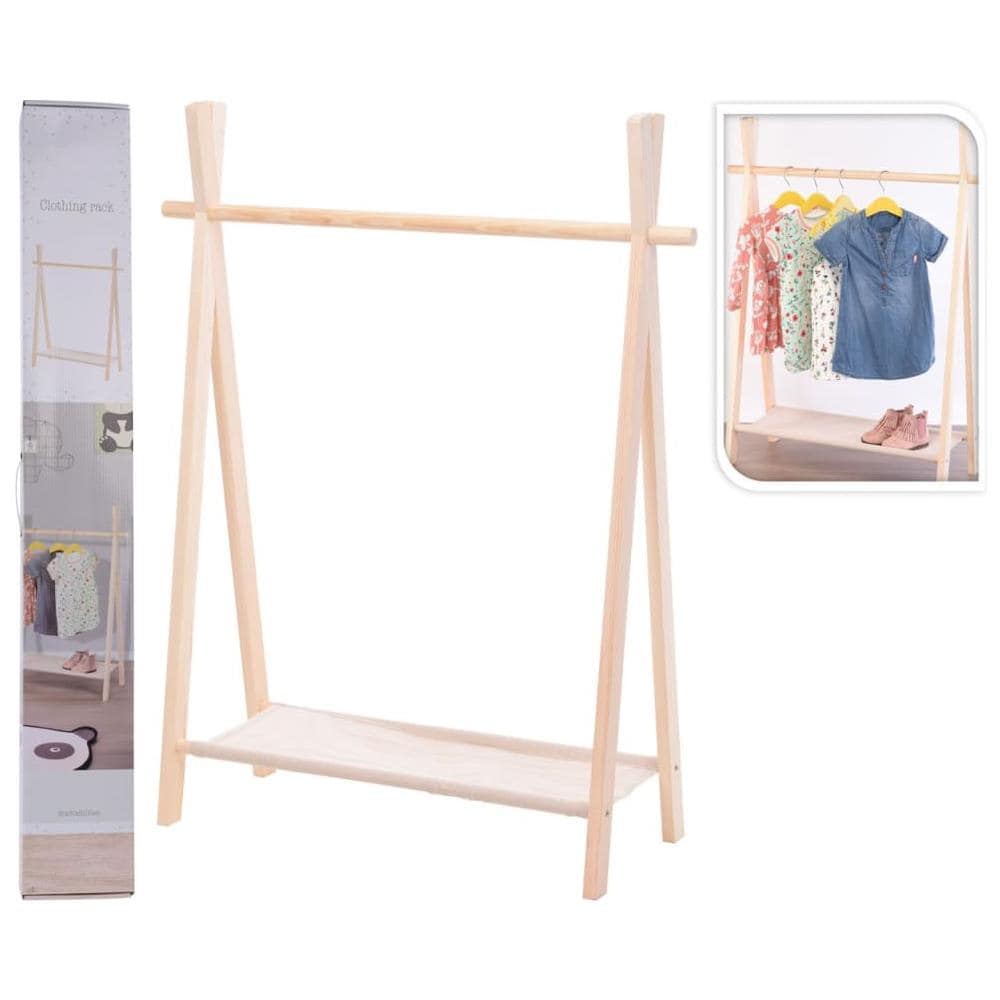 Appendiabiti Per Bambini, 80 X 30 X 100 Cm, In Legno - Foto 2