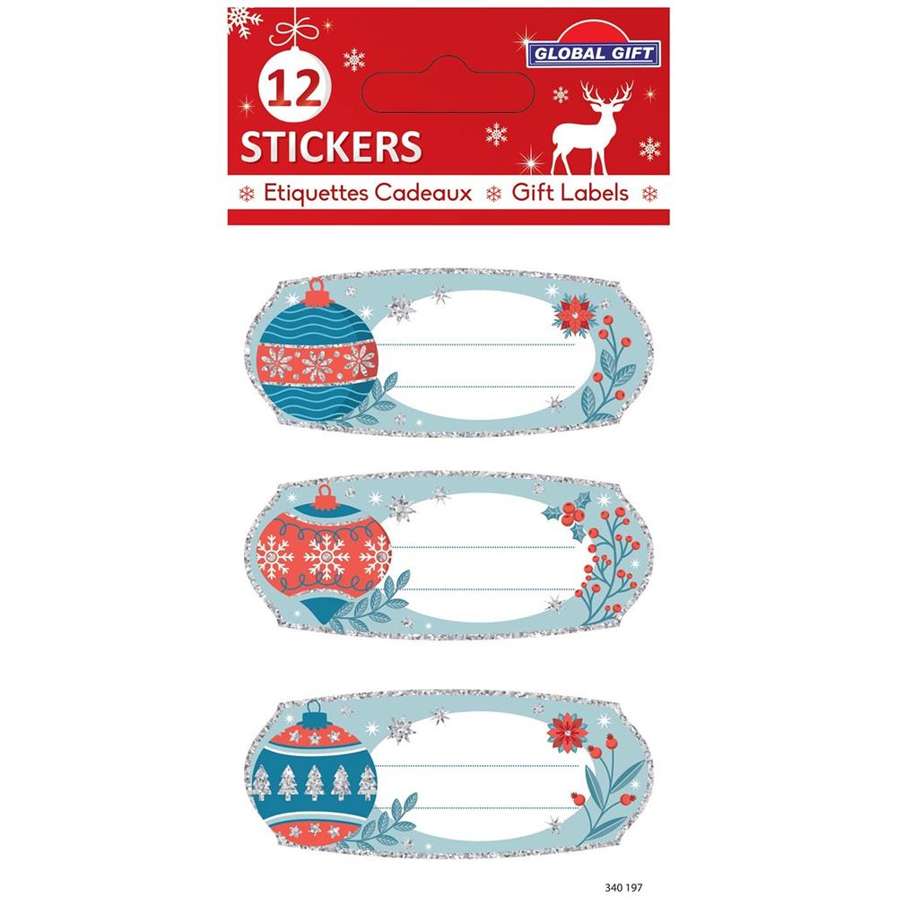 12 Adesivi Natalizi - Palline Di Natale - Foto 1