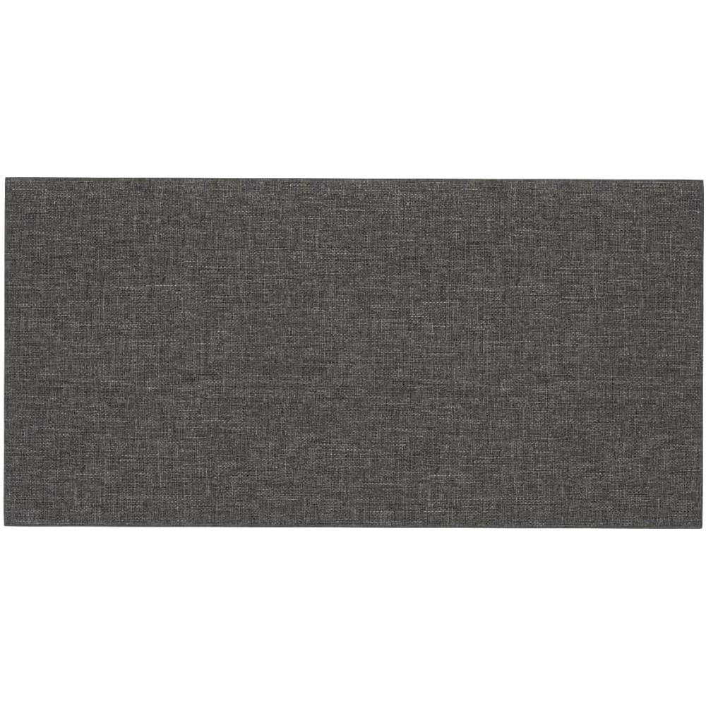 Pannelli Murali 12 Pz Grigio Scuro 60x30 Cm In Tessuto 2,16 M - Foto 3