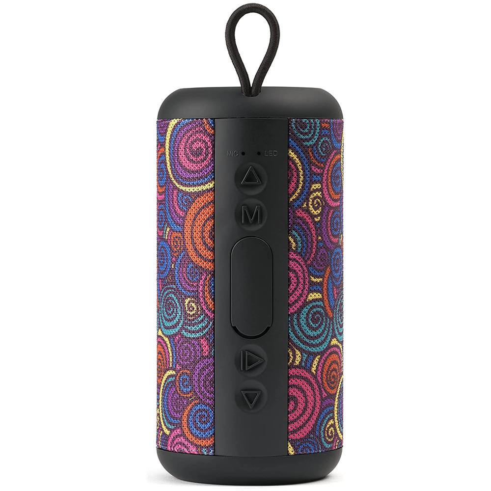 Music Sound Vertical Altoparlante Portatile Stereo Potenza 5 W Bluetooth - Fantasia Cerchi - Foto 2