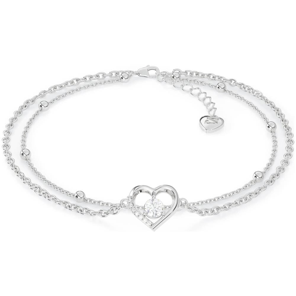 Cavigliera in Argento Sterling, ""Heart"", Argento - Foto 1