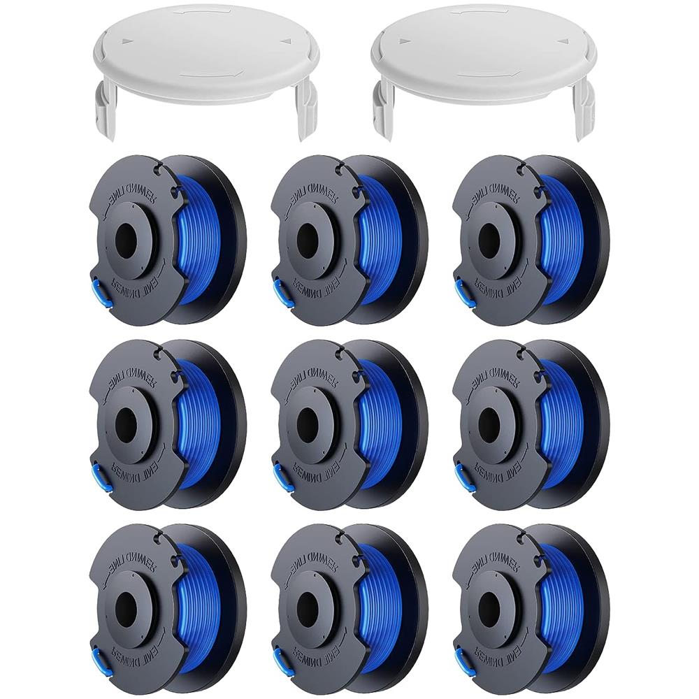 Confezione Da 9 Bobine Di Ricambio Con 2 Coperture Per Decespugliatore Ryobi Multicolore - Foto 1