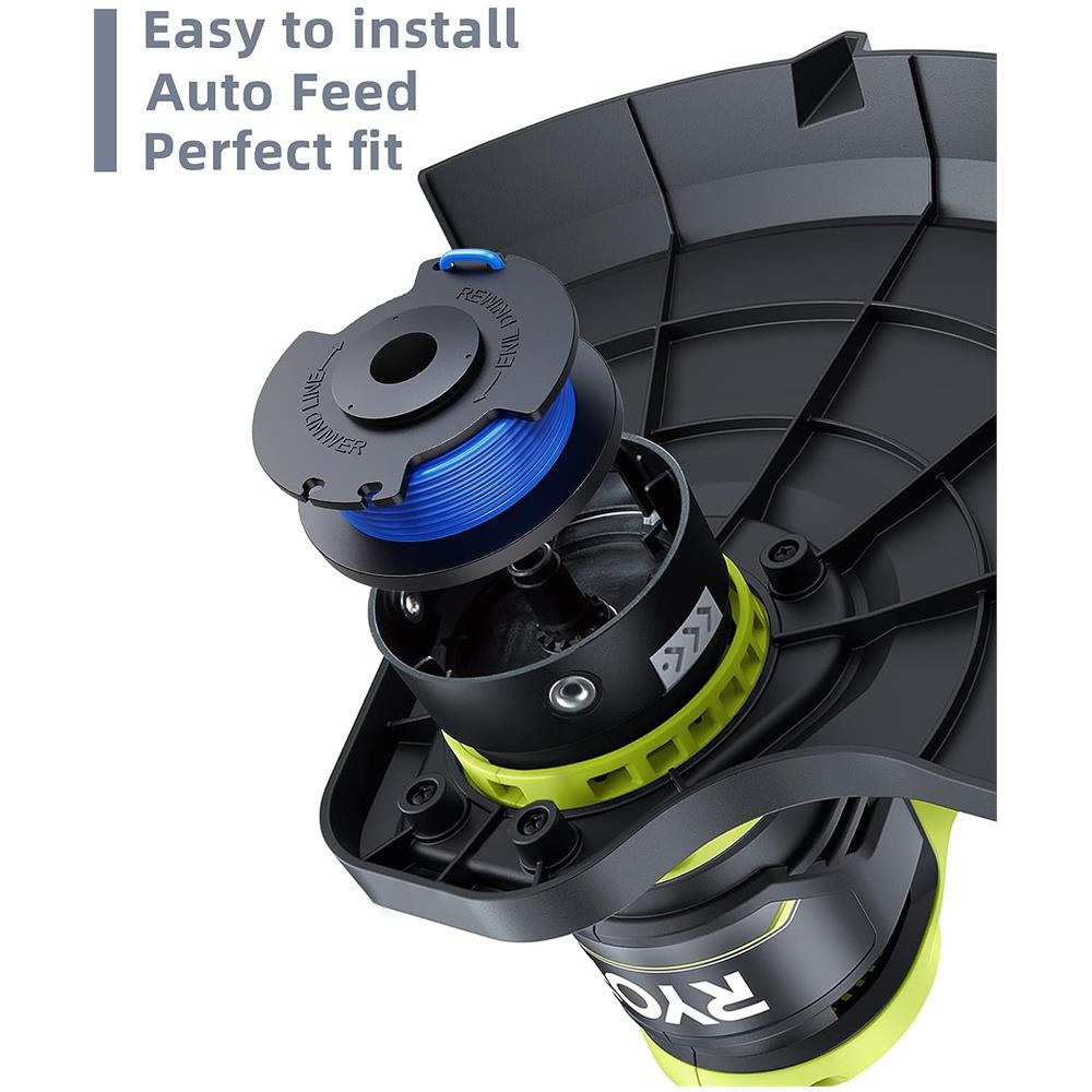 Confezione Da 9 Bobine Di Ricambio Con 2 Coperture Per Decespugliatore Ryobi Multicolore - Foto 5