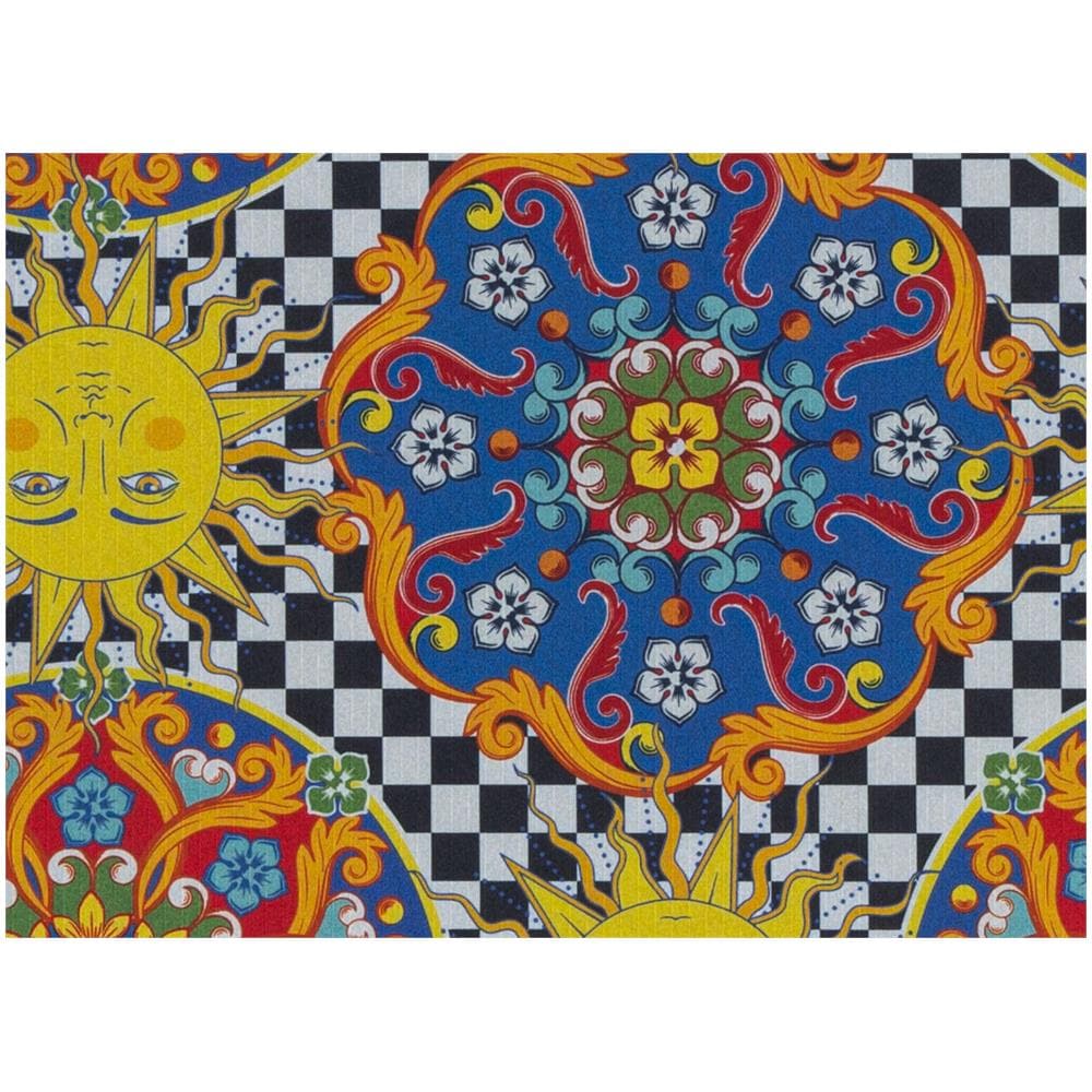 Tappeto Passatoia Cucina Antiscivolo Stampa Digitale Sprinty Disegno Re Sole 52x320 Re Sole - Foto 2