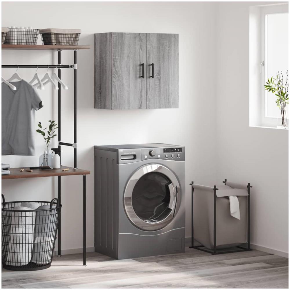 Mobile Pensile Grigio Sonoma 60x31x60 Cm In Legno Multistrato - Foto 1