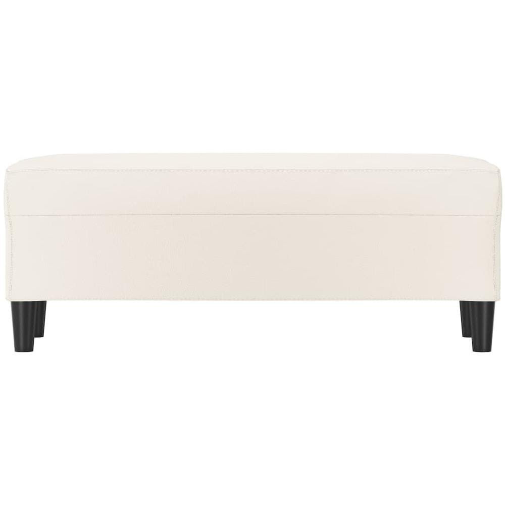 Panca Crema 100x35x41 Cm In Similpelle - Foto 3