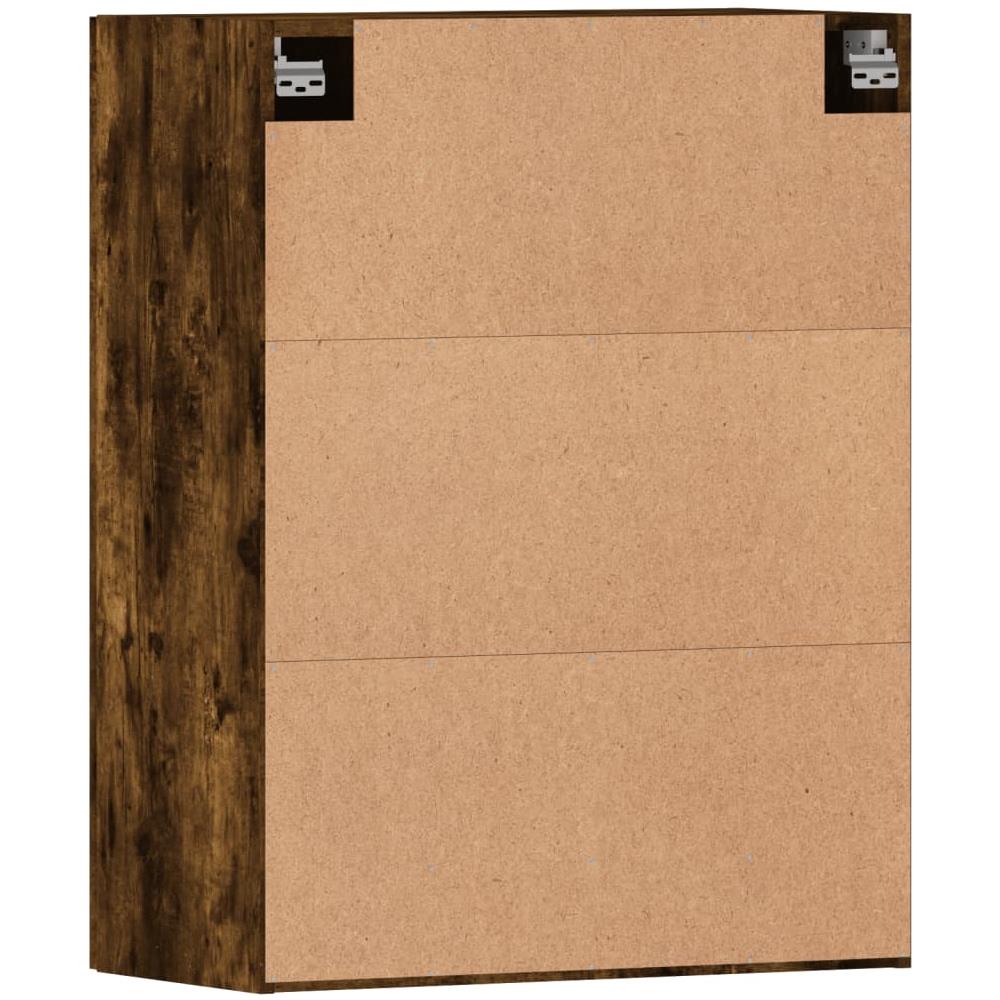 Armadietti A Parete 2 Pz Rovere Fumo In Legno Multistrato - Foto 8