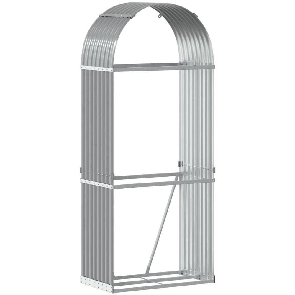 Portaceppi Grigio Chiaro 80x45x190 Cm In Acciaio Zincato - Foto 2