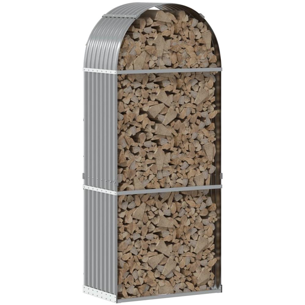 Portaceppi Grigio Chiaro 80x45x190 Cm In Acciaio Zincato - Foto 3
