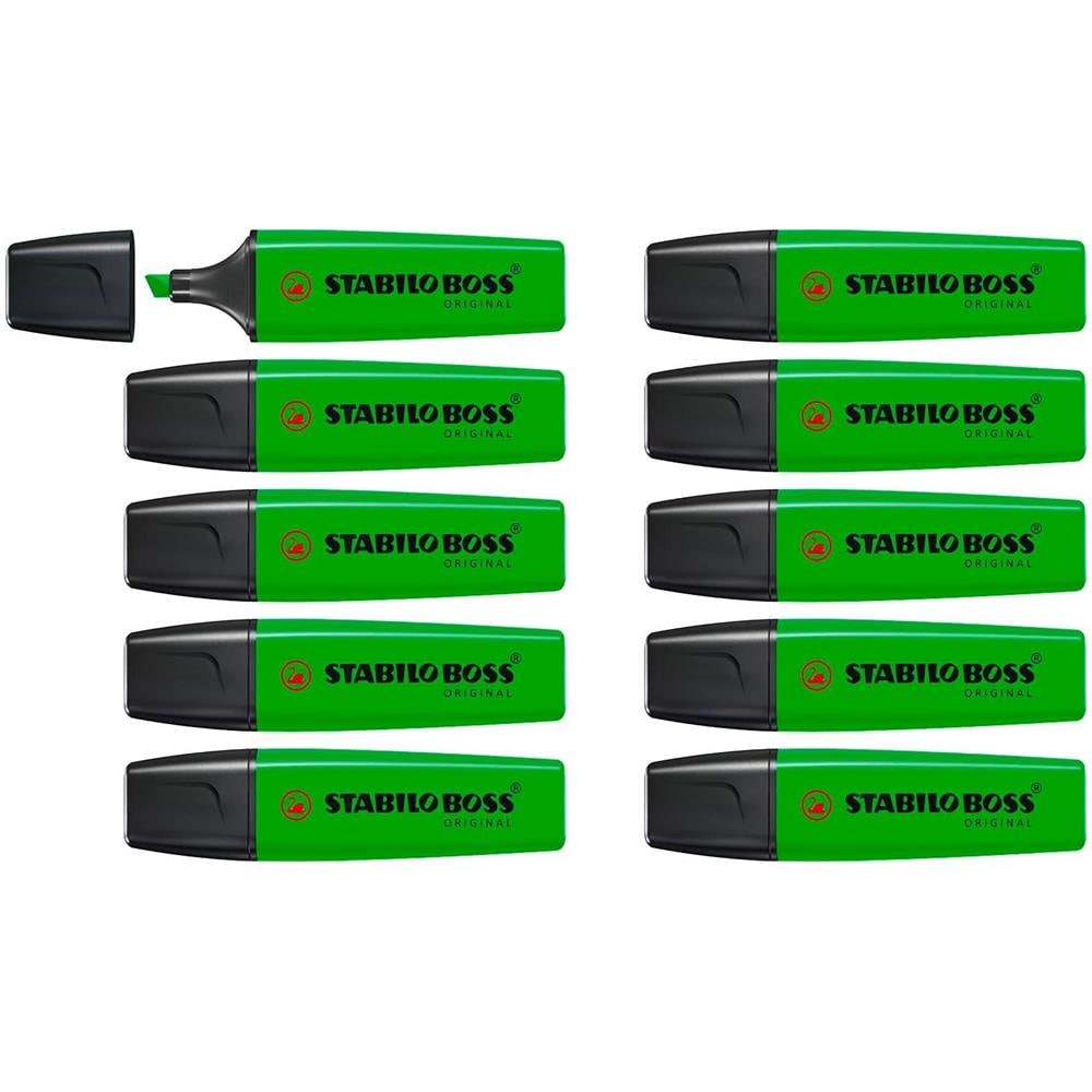 BOSS ORIGINAL - Evidenziatore - Confezione da 10 - Verde - Foto 1